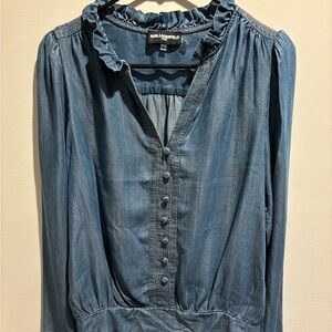 Karl Lagerfield Paris size XS chambray top.